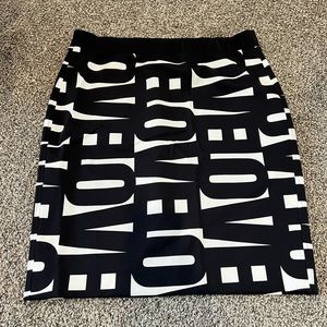 Marc Cain Love Lettered Pencil Skirt